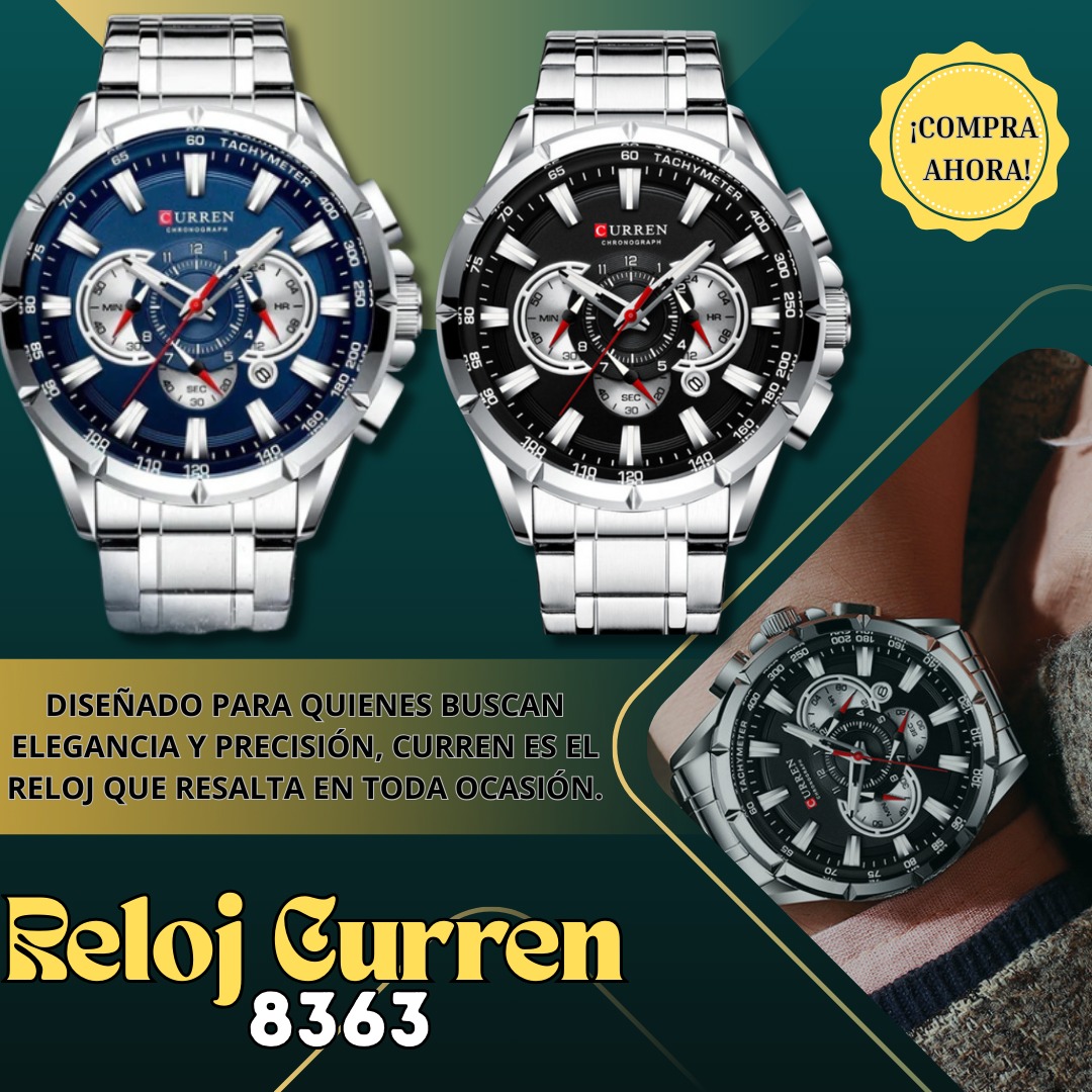 CURREN 8363 CRONOGRAFO ORIGINAL🎁 FONDO