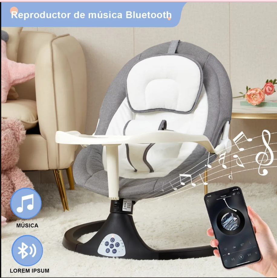 SILLA ELECTRICA RECLINABLE CON COMEDERO