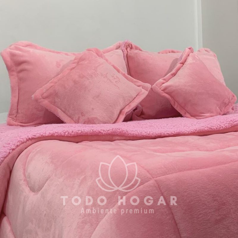 Miniatura 6 de ACOLCHADO PIEL DURAZNO CON OVEJERO 1.40