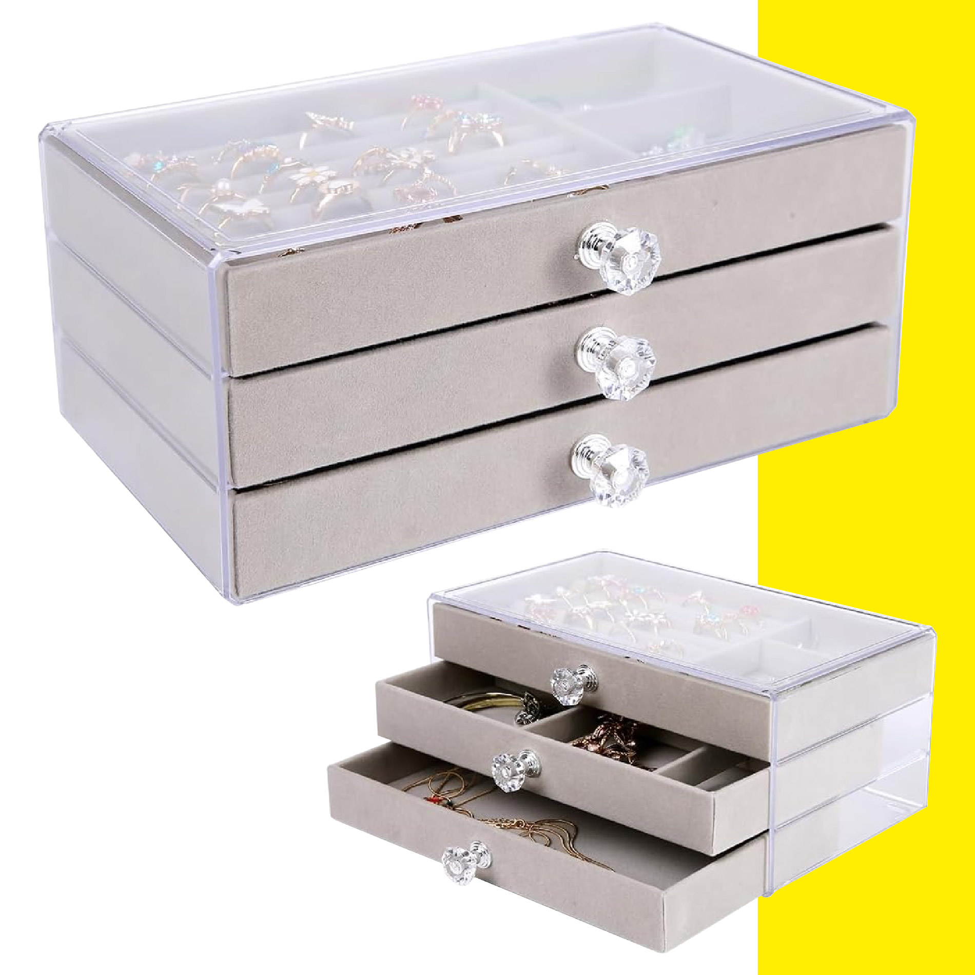 Miniatura 6 de Organizador De Joyas 3 Niveles Acrílico