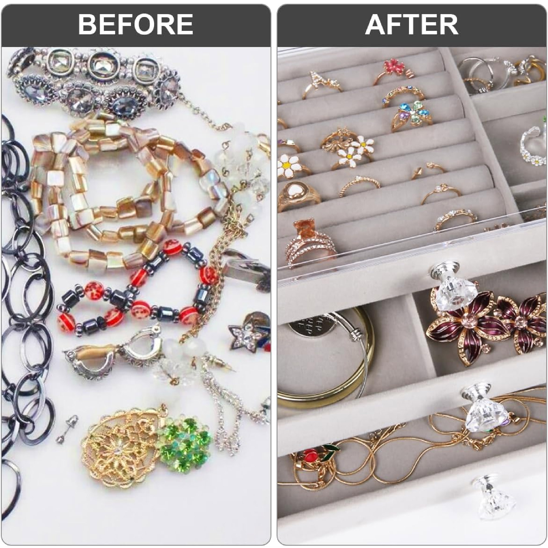 Organizador De Joyas 3 Niveles Acrílico