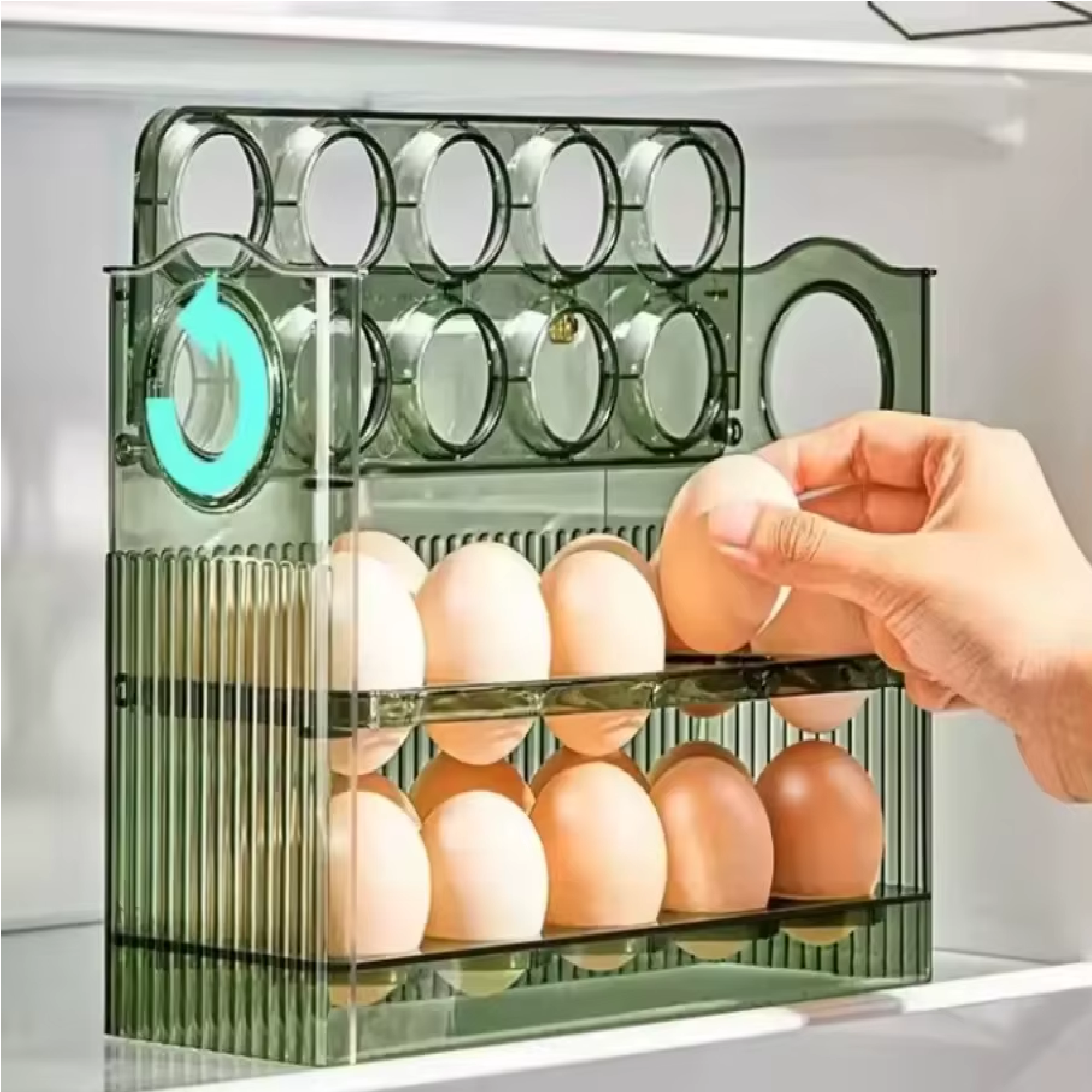 Organizador Huevos Verde
