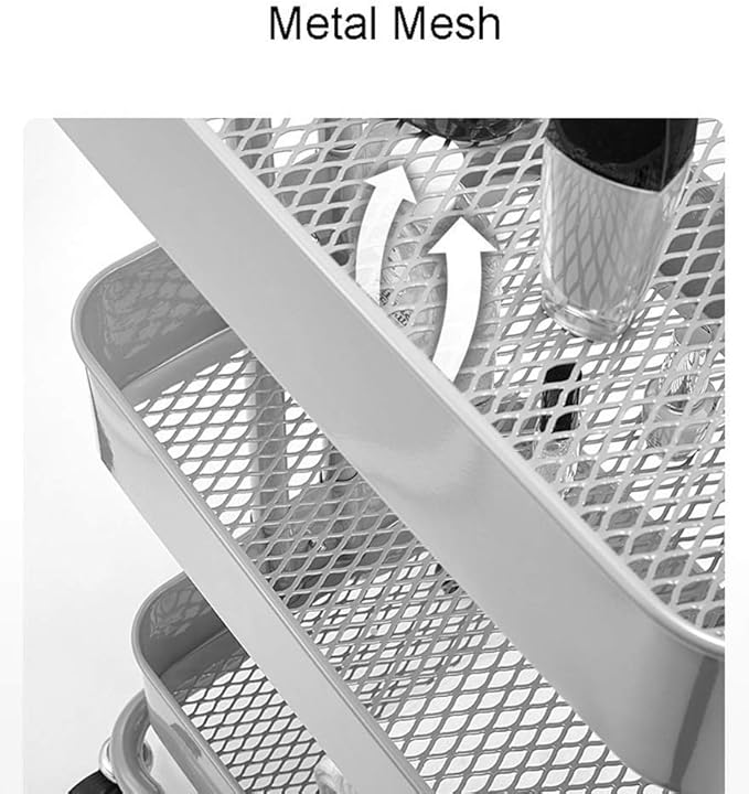 Miniatura 2 de Carrito Organizador Metálico 3 Niveles