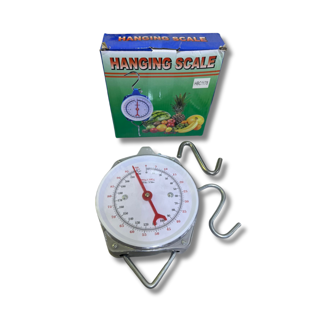 BASCULA COLGANTE ANALÓGICA 100 kg