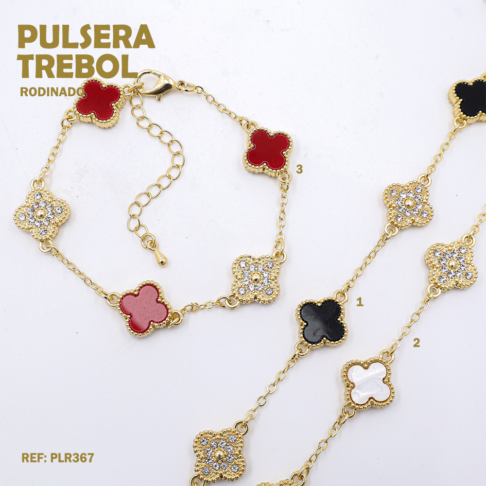 PULSERA RODINADA TREBOL