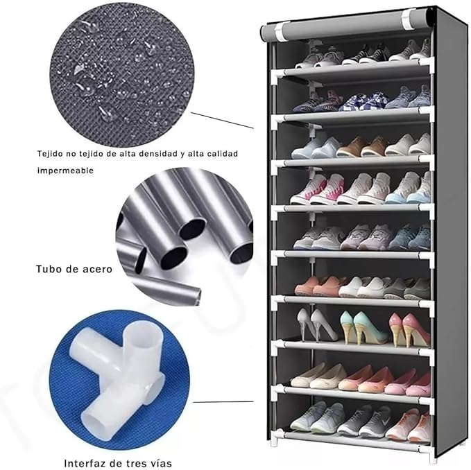 Miniatura 4 de Organizador Zapatero 9 Niveles