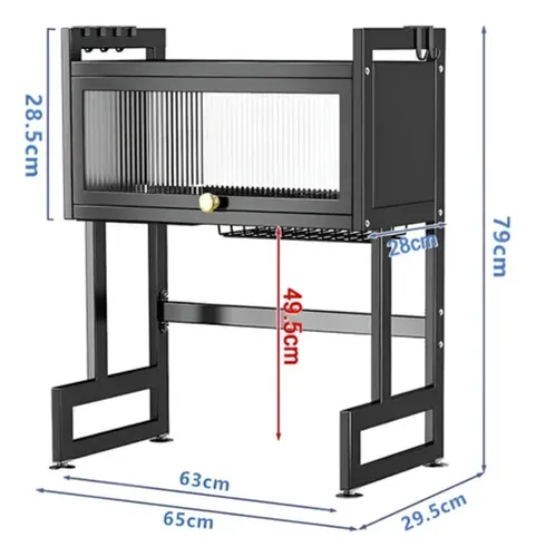 Miniatura 3 de Escurridor de Loza 65cm Con Tapa
