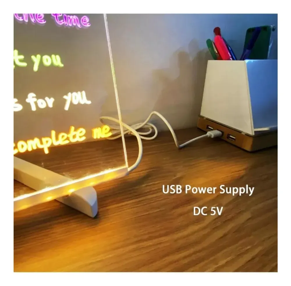 Miniatura 4 de Tablero De Notas Led Con Bolígrafo De 7