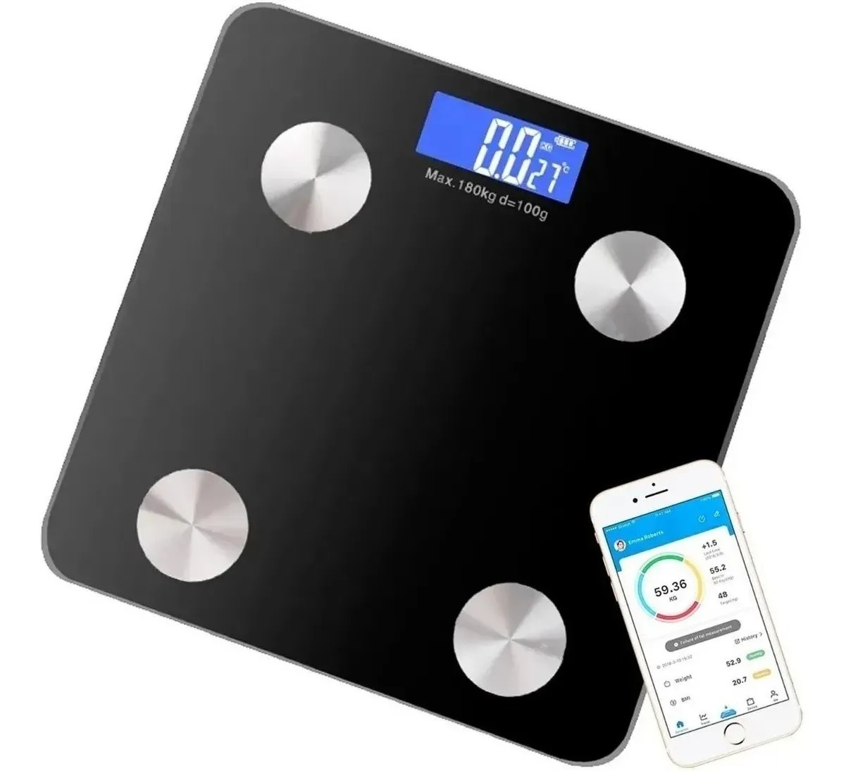 Miniatura 3 de Bascula De Baño Bluetooth Ultra Slim