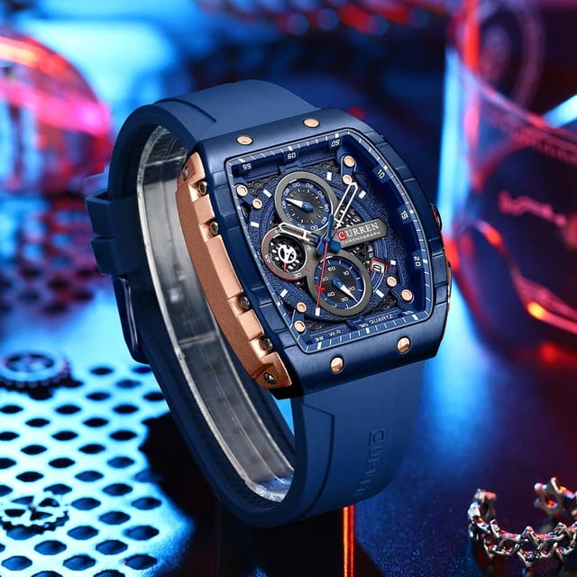RELOJ CURREN 8442 + GAFAS WAYFARER NEGRA