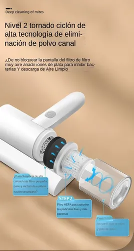 Miniatura 2 de Aspirador Portátil Eliminación Ácaros