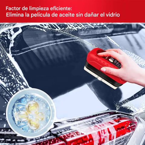 Cepillo Limpiador de Vidrio + Liquido