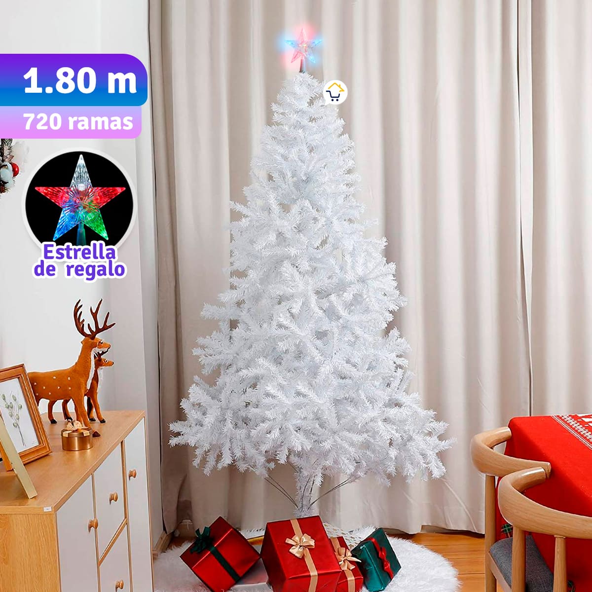 Miniatura 3 de Árbol Navidad Blanco 1.80M 720 Ramas 209