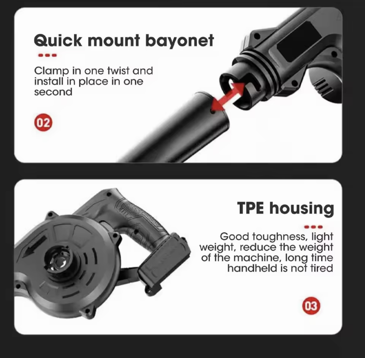 Miniatura 6 de SOPLADOR ASPIRADOR BATERIA INALAMBRICO P