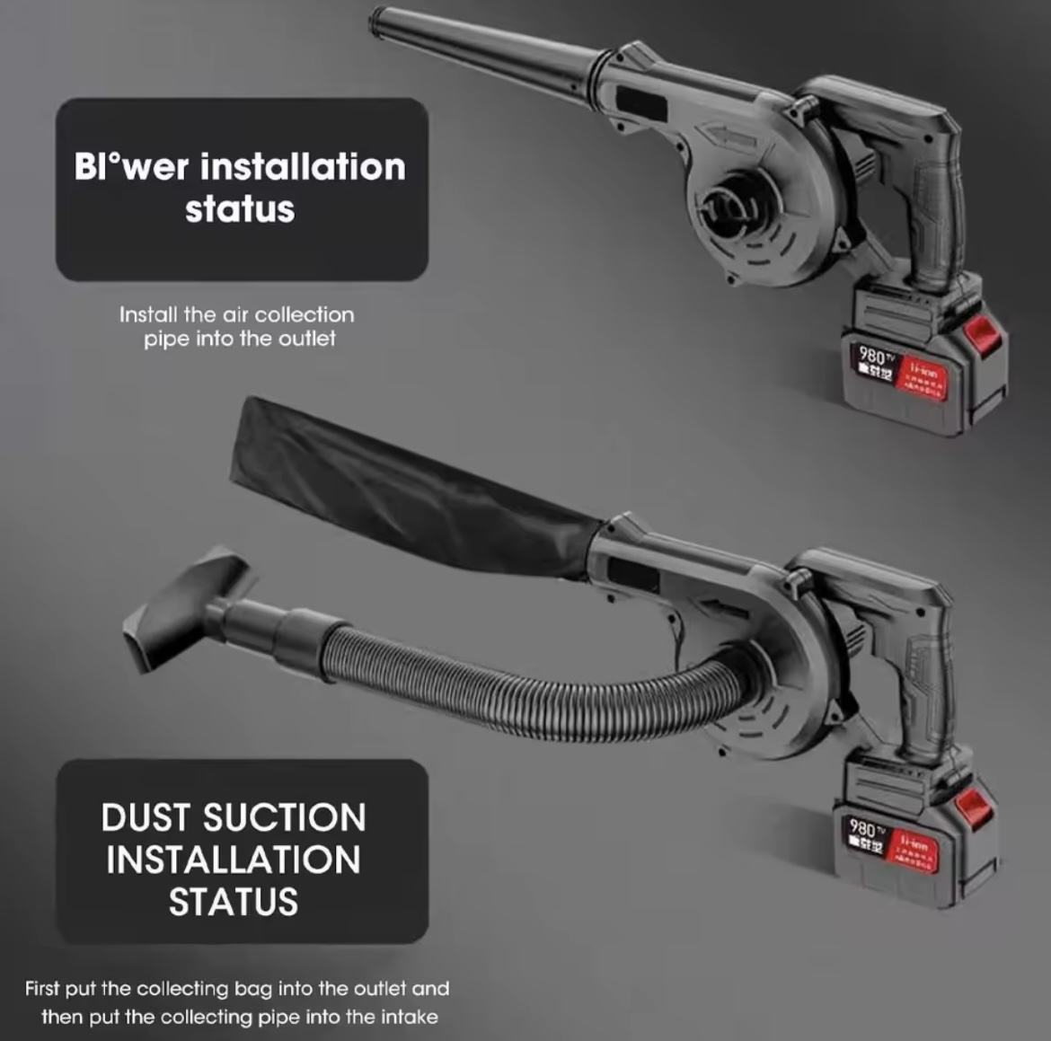 Miniatura 5 de SOPLADOR ASPIRADOR BATERIA INALAMBRICO P