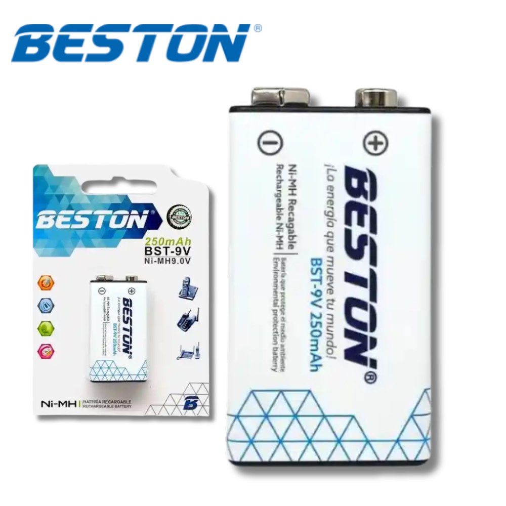 Pila Bateria Recargable 9 Voltios Beston