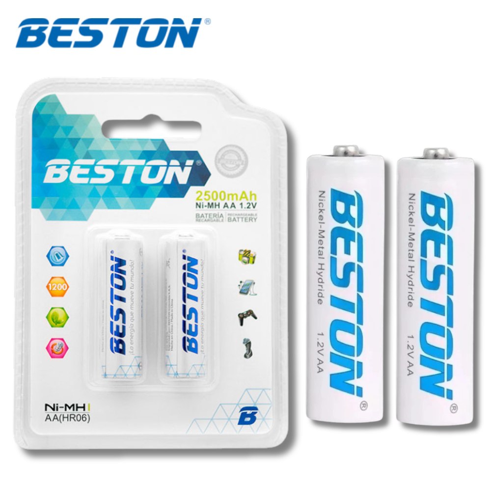 Pilas Bateria Recargables Aa X2 2500 Mah