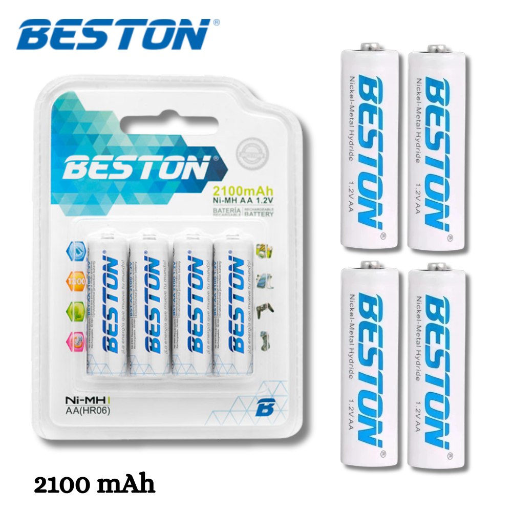 Pilas Bateria Recargables Aa X4 2100 Mah