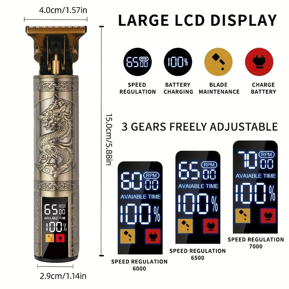 MAQUINA DE PELUQUIAR Y BARBERA RECARGABL