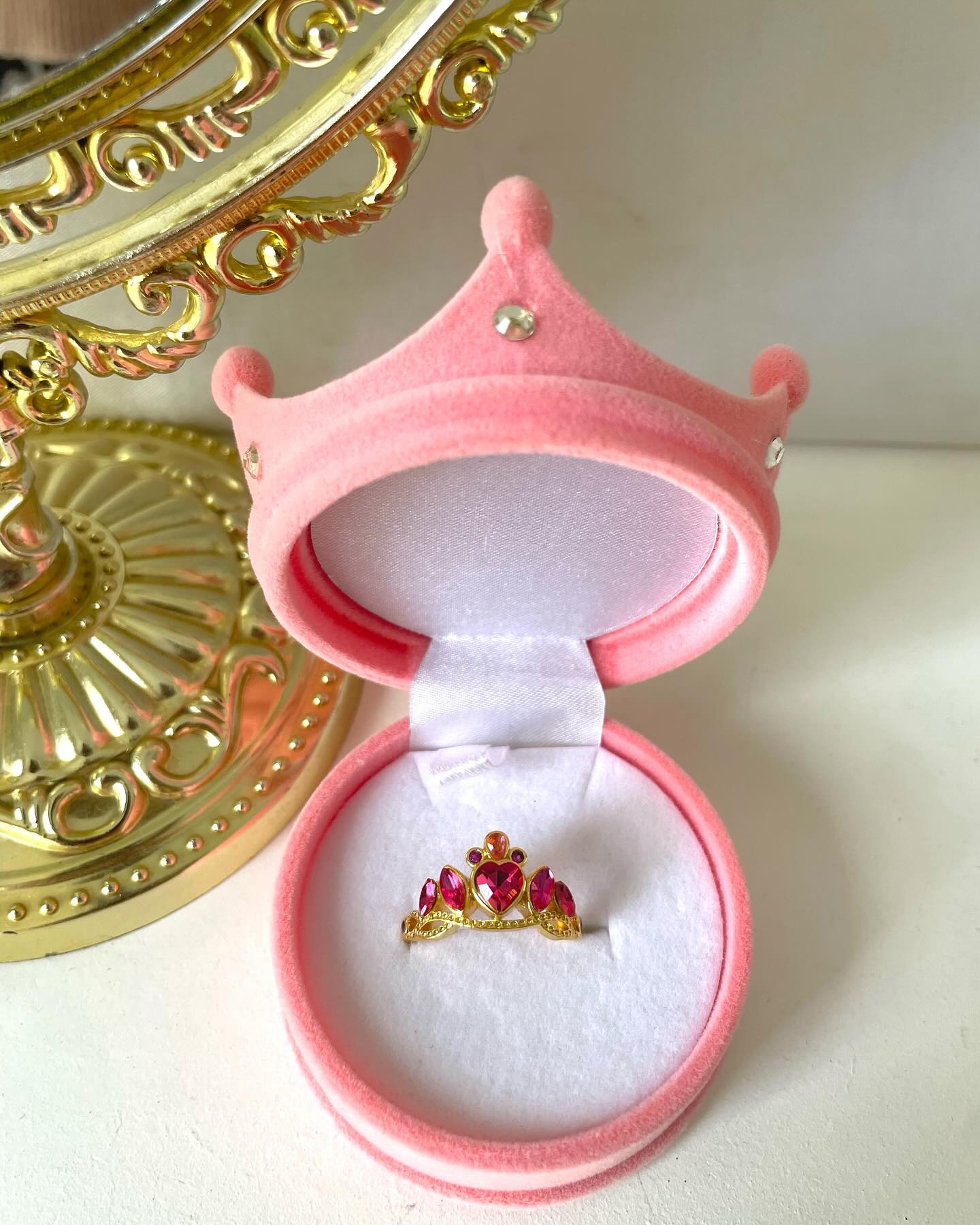 Caja Corona Princesa de Lujo Anillo