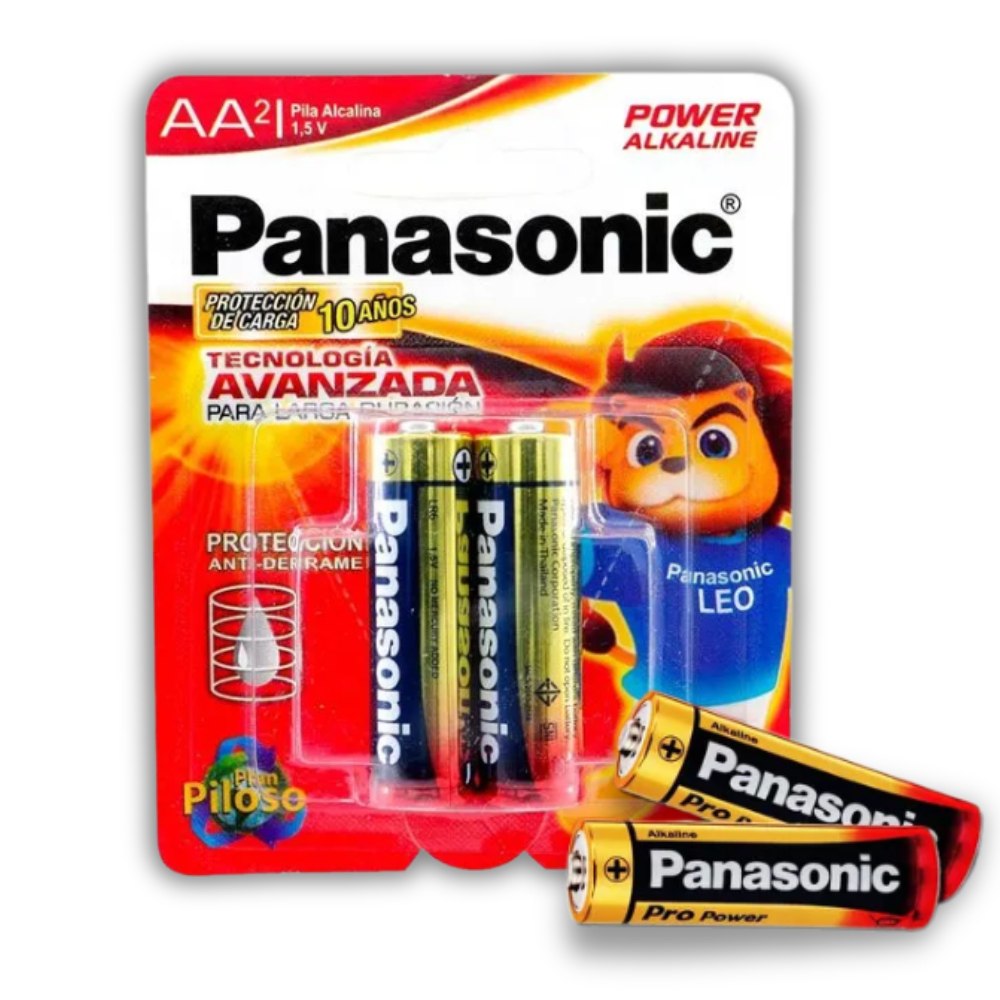 Pila Bateria Alkalina Aa X2 Und Panasoni