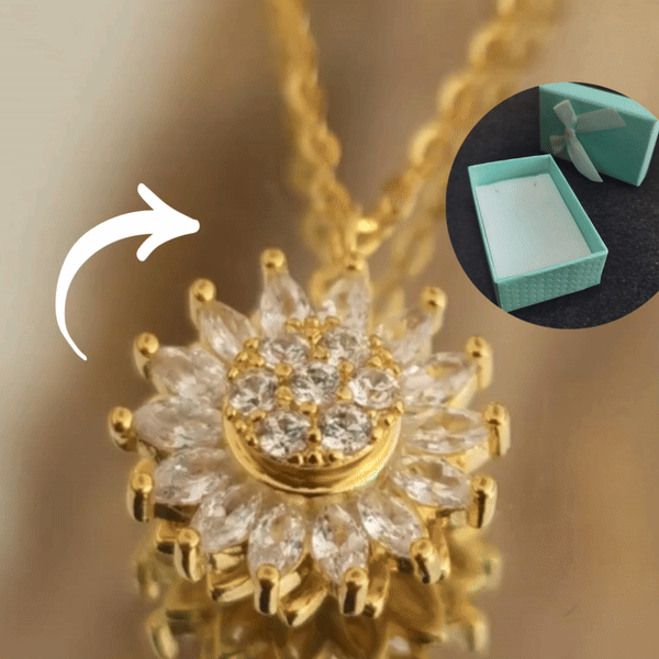 Miniatura 6 de Collar Girasol Giratorio +CAJAREGALO