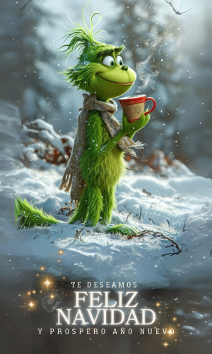 Miniatura 3 de Funda forro puerta navidad GRINCH