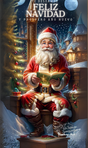 Miniatura 3 de Funda forro puerta navidad PAPA SENTADO