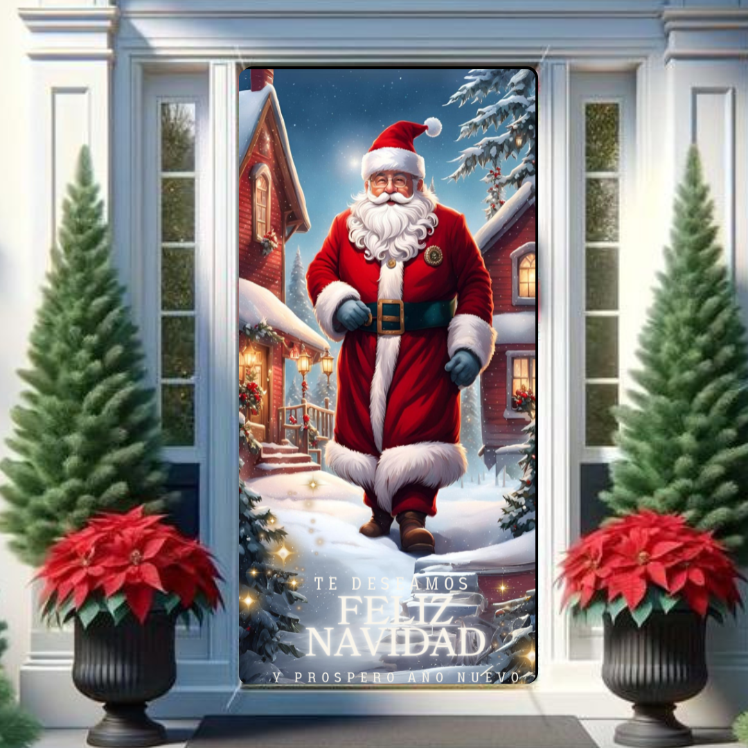 Miniatura 2 de Funda forro puerta navidad PAPA CAMINAND