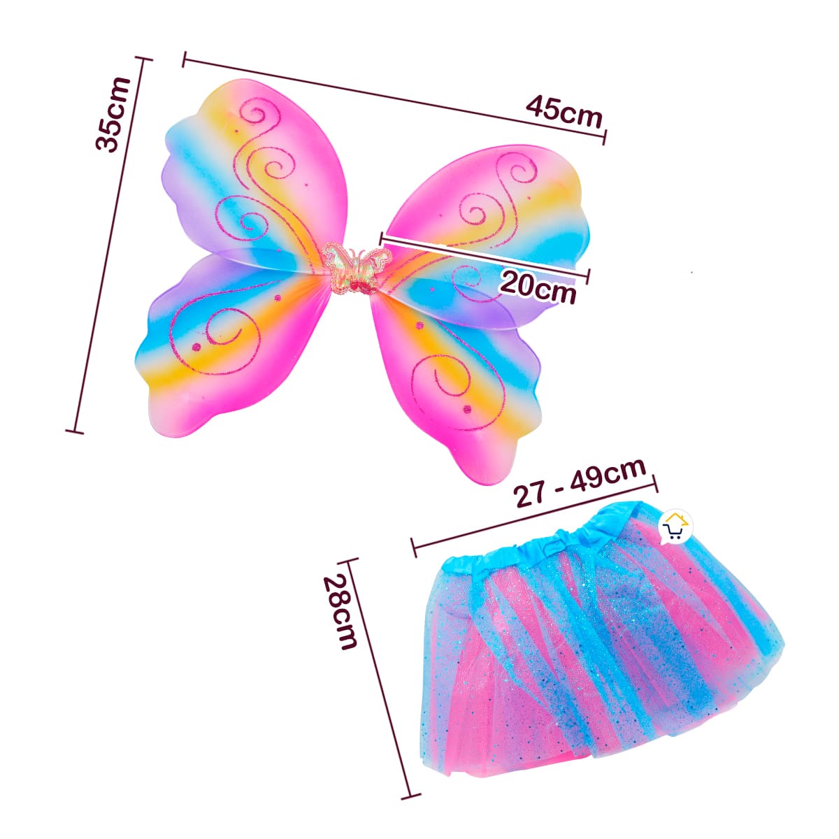 Miniatura 5 de Disfraz Para Mascota Mariposa OF822PET