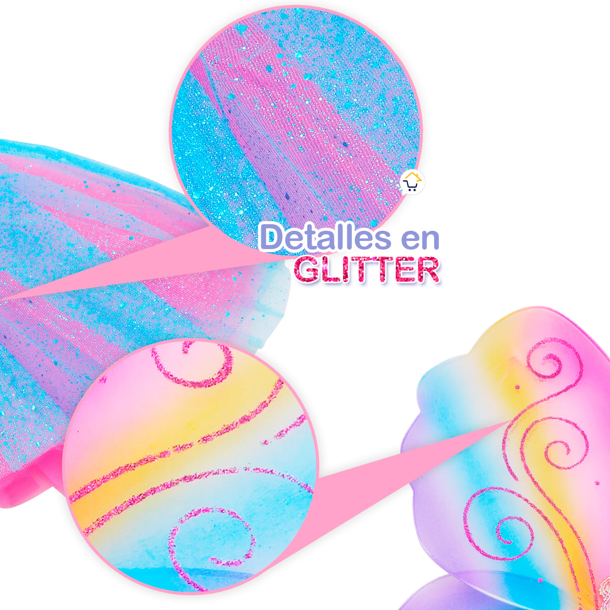 Miniatura 2 de Disfraz Para Mascota Mariposa OF822PET