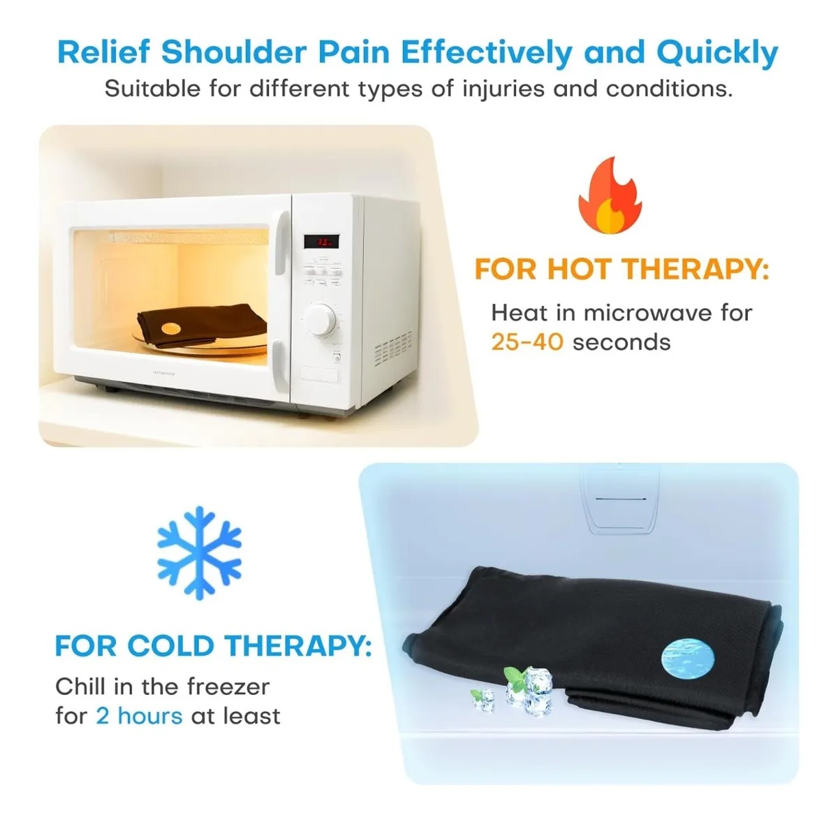 Miniatura 6 de Hombrera Gel De Compresión Frio Caliente