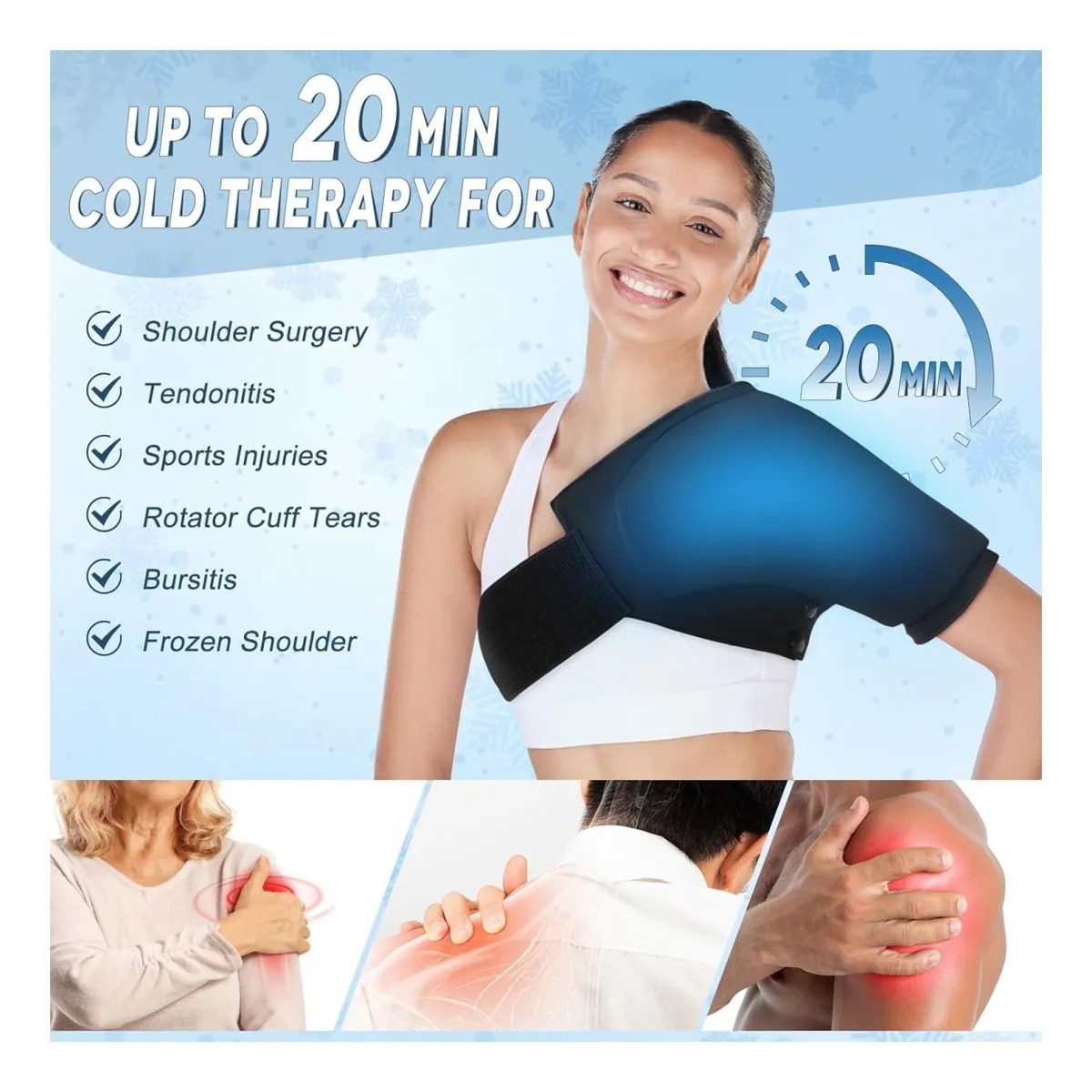 Miniatura 5 de Hombrera Gel De Compresión Frio Caliente