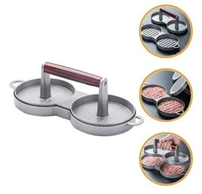 MOLDE DE HAMBURGUEZAS DOBLE