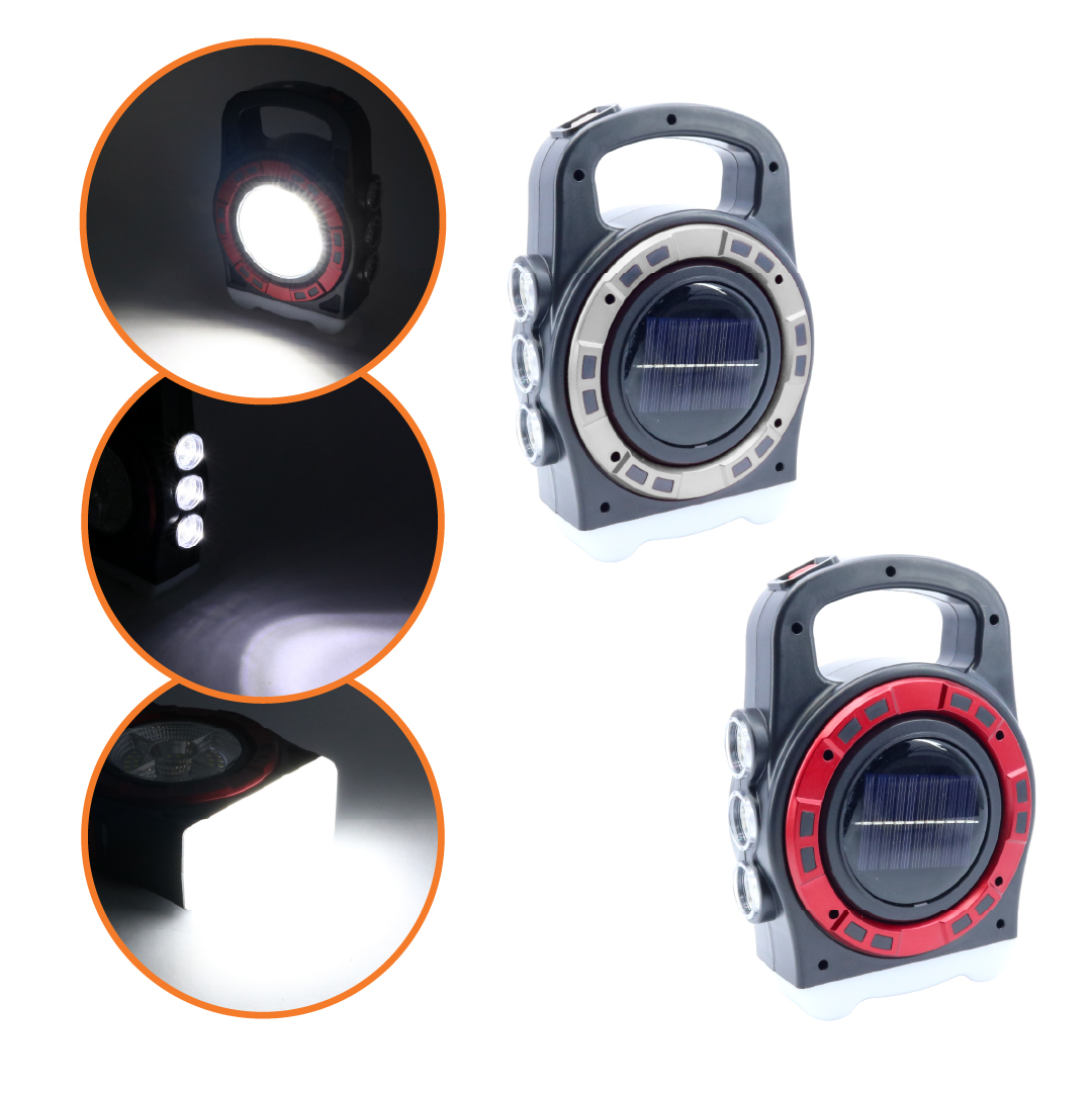 Power bank solar + lampara