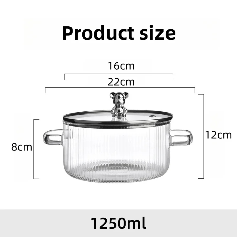 Miniatura 5 de OLLA DE VIDRIO CON TAPA PARA SOPA