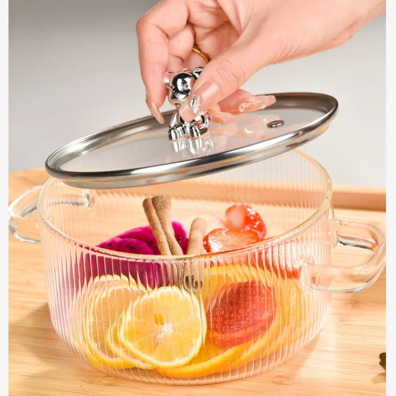 Miniatura 3 de OLLA DE VIDRIO CON TAPA PARA SOPA