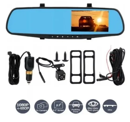 Espejo Retrovisor Doble Cámara