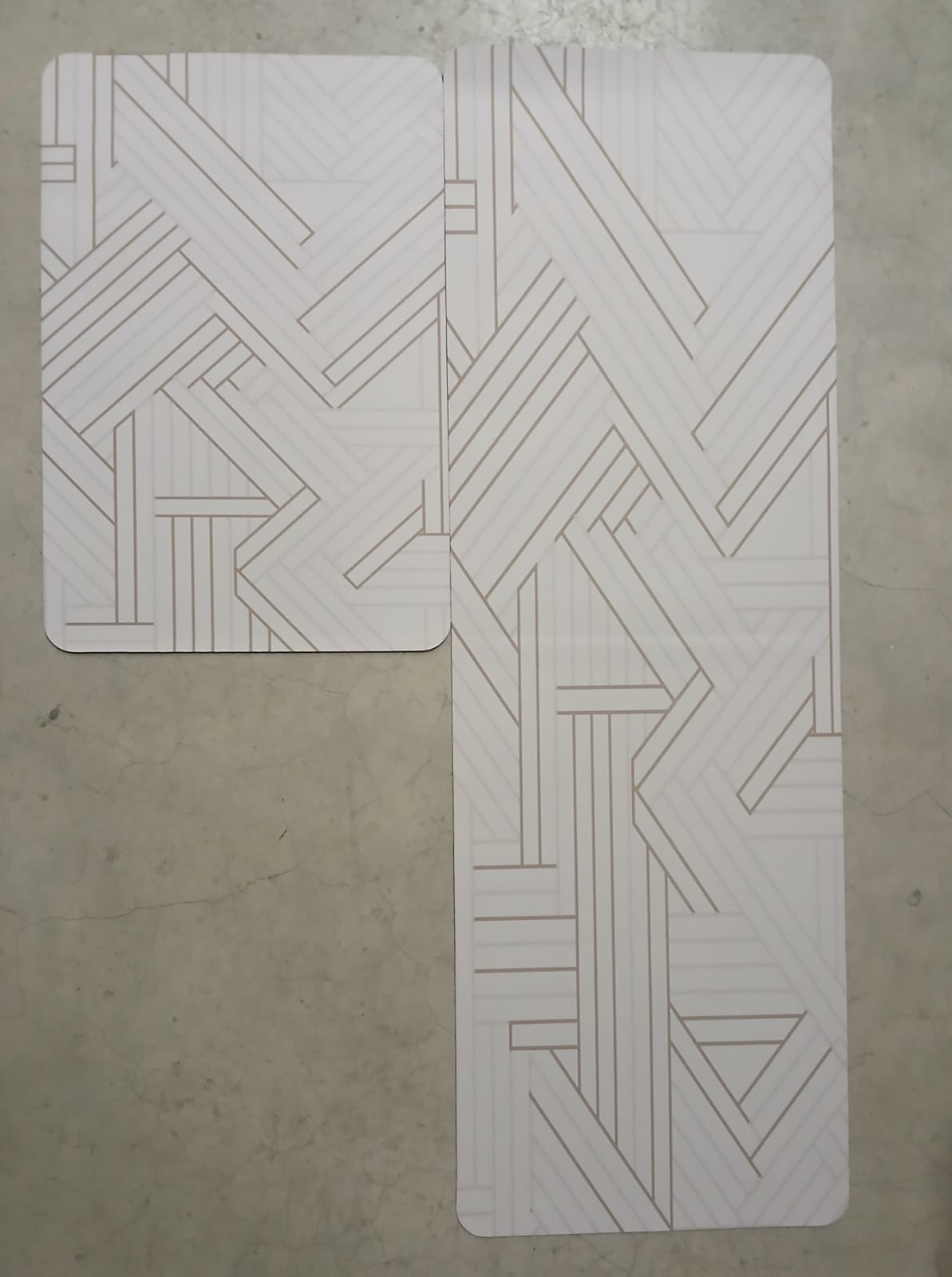 Tapete absorbente de cocina x2 blanco