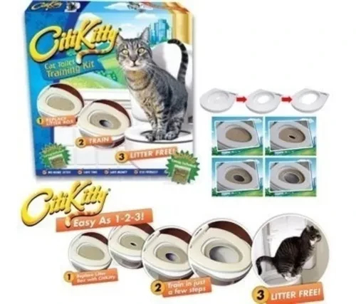 Kit Entrenamiento Baño Para Gato