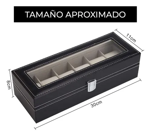 Miniatura 5 de RELOJERO X6 COMPARTIMENTOS NEGRO