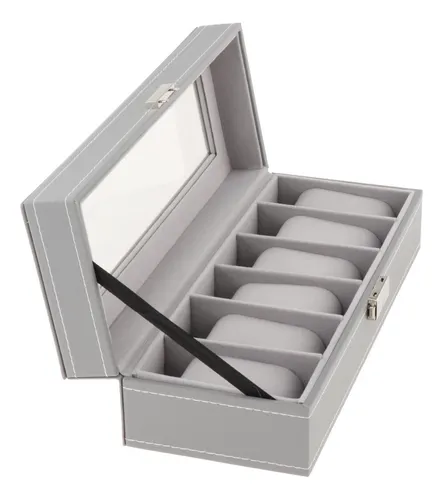 Miniatura 4 de RELOJERO X6 COMPARTIMENTOS GRIS