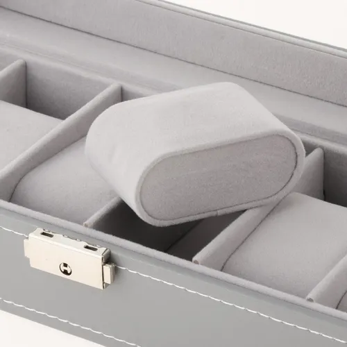 Miniatura 5 de RELOJERO X6 COMPARTIMENTOS GRIS