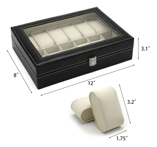 Miniatura 2 de RELOJERO X12 COMPARTIMENTOS NEGRO