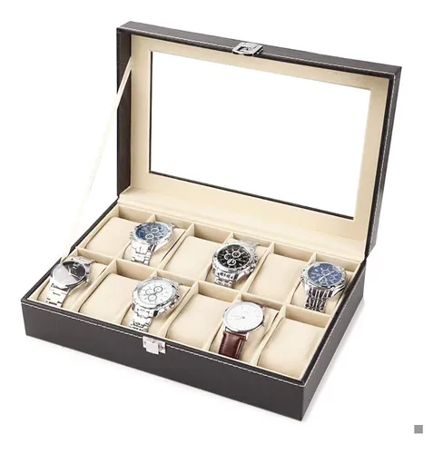 Miniatura 4 de RELOJERO X12 COMPARTIMENTOS NEGRO