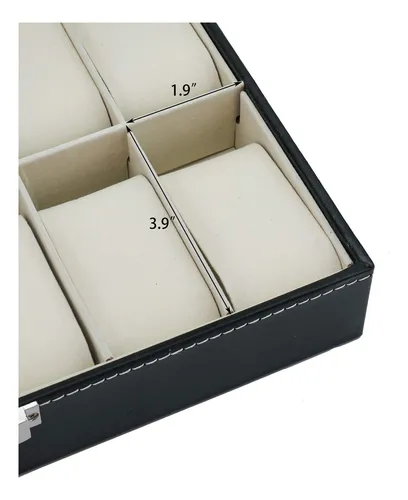 Miniatura 5 de RELOJERO X12 COMPARTIMENTOS NEGRO