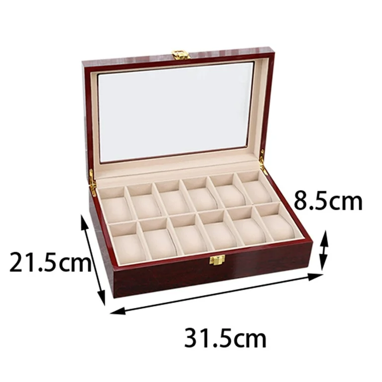 Miniatura 2 de RELOJERO CAJA DE MADERA X12 COMPARTIMENT