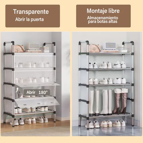 Miniatura 3 de Zapateras Modernas 5 Niveles Cubierto