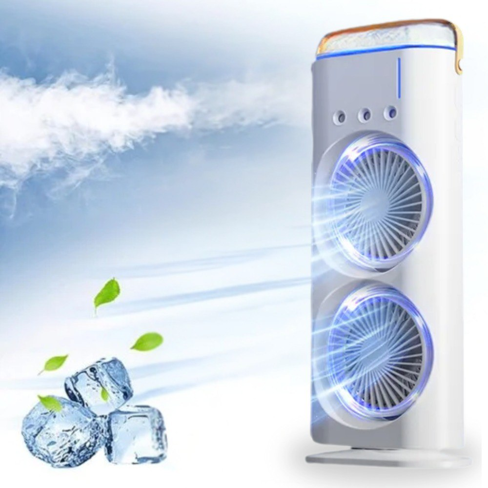 Humidificador Hielo Doble Ventilador