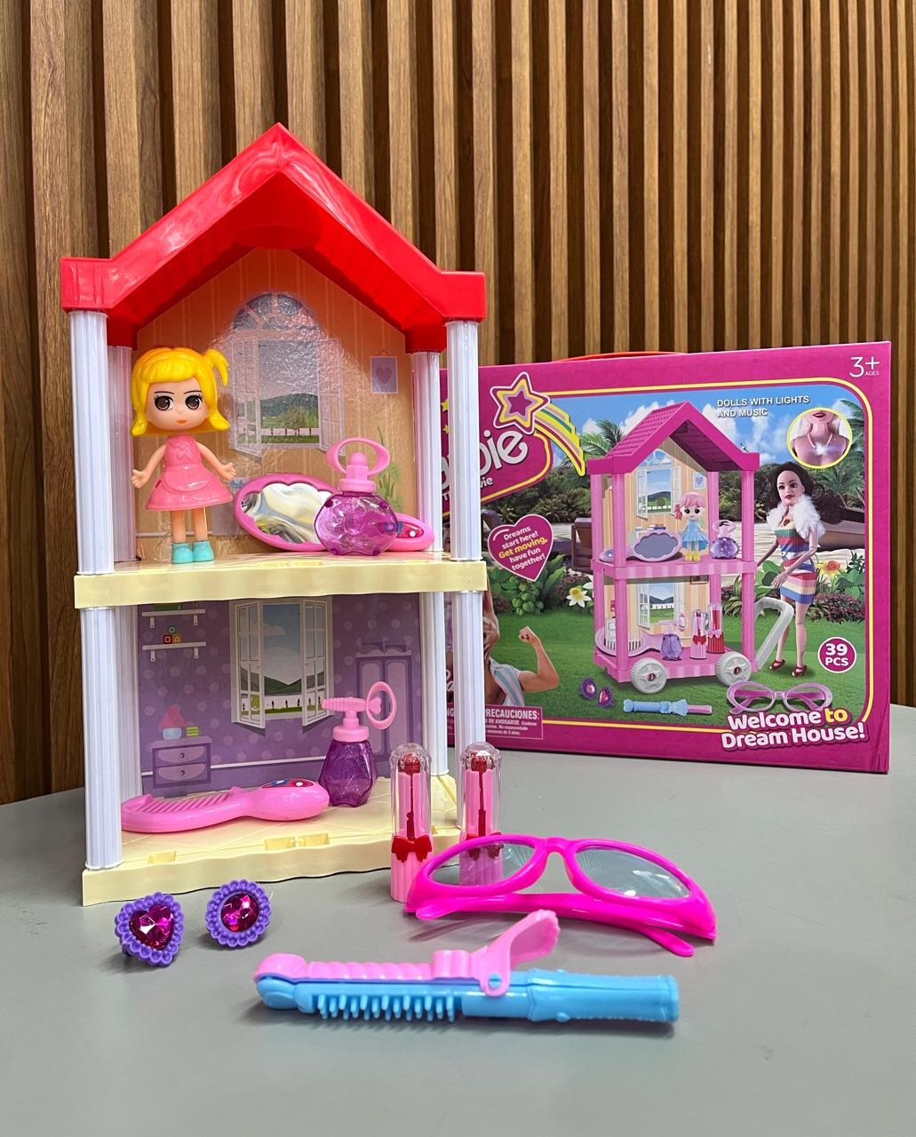 Casa de Muñecas Barbie 39 Piezas